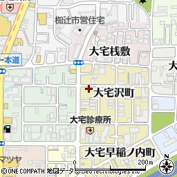 京都府京都市山科区大宅沢町209周辺の地図