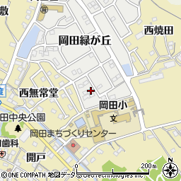 愛知県知多市岡田緑が丘12周辺の地図