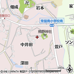 愛知県岡崎市田口町中井田15周辺の地図