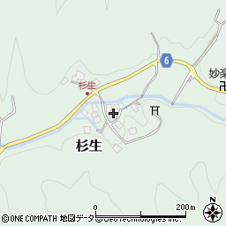 大阪府高槻市杉生（千ケ谷）周辺の地図