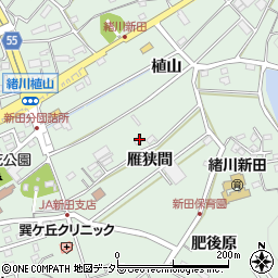 愛知県知多郡東浦町緒川雁狭間19周辺の地図