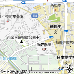 京都府京都市山科区勧修寺西栗栖野町267周辺の地図