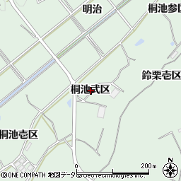 愛知県知多郡東浦町緒川桐池弐区周辺の地図