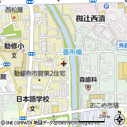 京都府京都市山科区椥辻番所ケ口町周辺の地図
