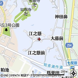 愛知県知多市佐布里江之懸21周辺の地図
