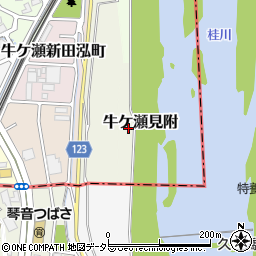 京都府京都市西京区牛ケ瀬見附周辺の地図