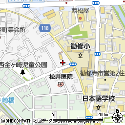 京都府京都市山科区勧修寺西栗栖野町202周辺の地図