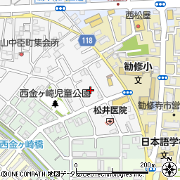 京都府京都市山科区勧修寺西栗栖野町266周辺の地図