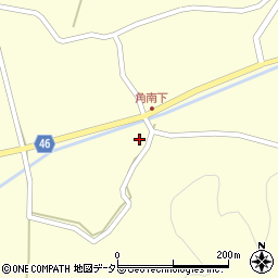 岡山県美作市角南860周辺の地図