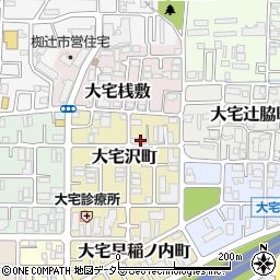 京都府京都市山科区大宅沢町89周辺の地図
