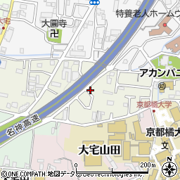 京都府京都市山科区大宅中小路町周辺の地図
