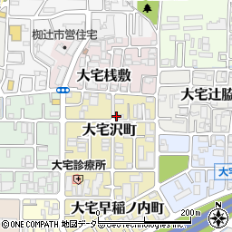 京都府京都市山科区大宅沢町92周辺の地図