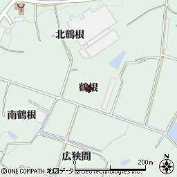 愛知県知多郡東浦町緒川鶴根周辺の地図