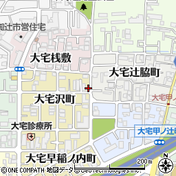 京都府京都市山科区大宅沢町73周辺の地図