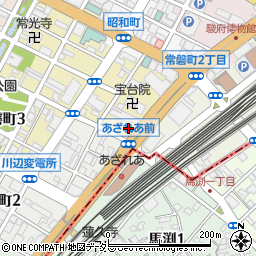 長田電機工業株式会社　静岡営業所周辺の地図