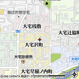 京都府京都市山科区大宅沢町88周辺の地図