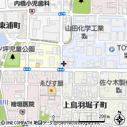 京都府京都市南区上鳥羽上調子町19周辺の地図