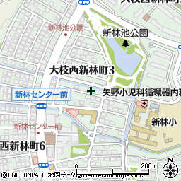京都府京都市西京区大枝西新林町周辺の地図