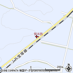 兵庫県三田市藍本1588周辺の地図