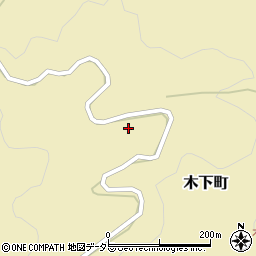 愛知県岡崎市木下町柿久保周辺の地図