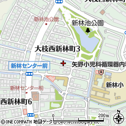 京都府京都市西京区大枝西新林町周辺の地図