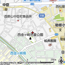 京都府京都市山科区勧修寺西栗栖野町291周辺の地図