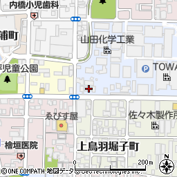 京都府京都市南区上鳥羽上調子町17周辺の地図