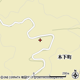 愛知県岡崎市木下町（柿久保）周辺の地図