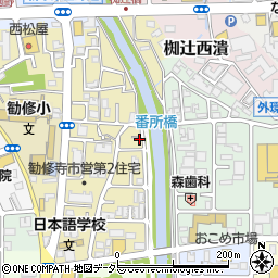 京都府京都市山科区椥辻番所ケ口町110周辺の地図