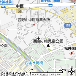 京都府京都市山科区勧修寺西栗栖野町122周辺の地図