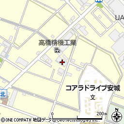 愛知県安城市北山崎町北浦周辺の地図