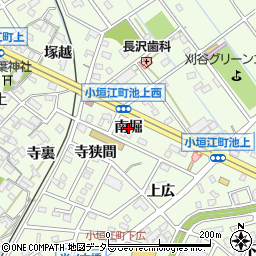 愛知県刈谷市小垣江町（南堀）周辺の地図