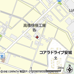 愛知県安城市北山崎町（北浦）周辺の地図