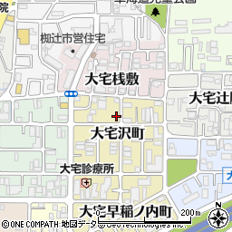 京都府京都市山科区大宅沢町23周辺の地図