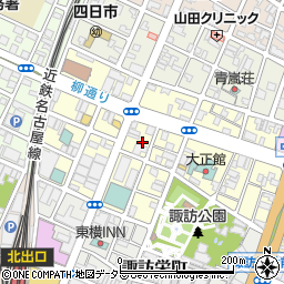 三重県四日市市西新地周辺の地図