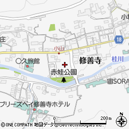 静岡県伊豆市修善寺1135-6周辺の地図