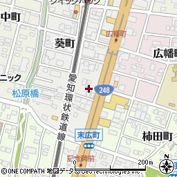 サキナビューティースペース岡崎葵周辺の地図