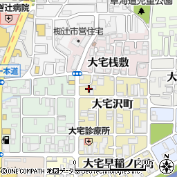 京都府京都市山科区大宅沢町48周辺の地図
