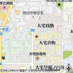 京都府京都市山科区大宅沢町47周辺の地図
