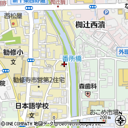 京都府京都市山科区椥辻番所ケ口町107周辺の地図