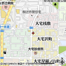 京都府京都市山科区大宅沢町44周辺の地図