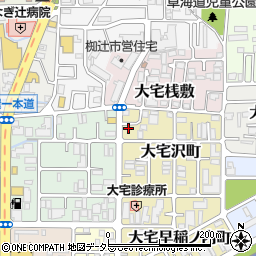 京都府京都市山科区大宅沢町45周辺の地図