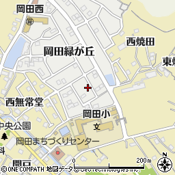 愛知県知多市岡田緑が丘13周辺の地図