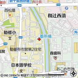 京都府京都市山科区椥辻番所ケ口町102周辺の地図