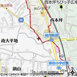 愛知県知多市八幡南大平地152周辺の地図