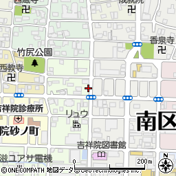 京都府京都市南区吉祥院東砂ノ町27周辺の地図