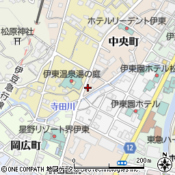 伊東松原郵便局周辺の地図