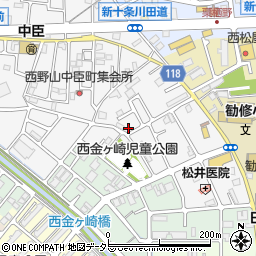 京都府京都市山科区勧修寺西栗栖野町137周辺の地図