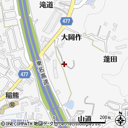 愛知県岡崎市稲熊町蓬田周辺の地図