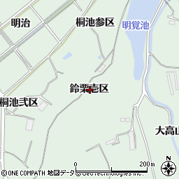 愛知県知多郡東浦町緒川鈴栗壱区周辺の地図